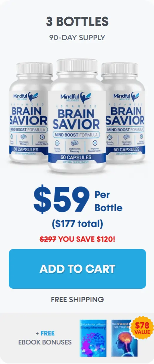 Brain Saviour price 3 bottle